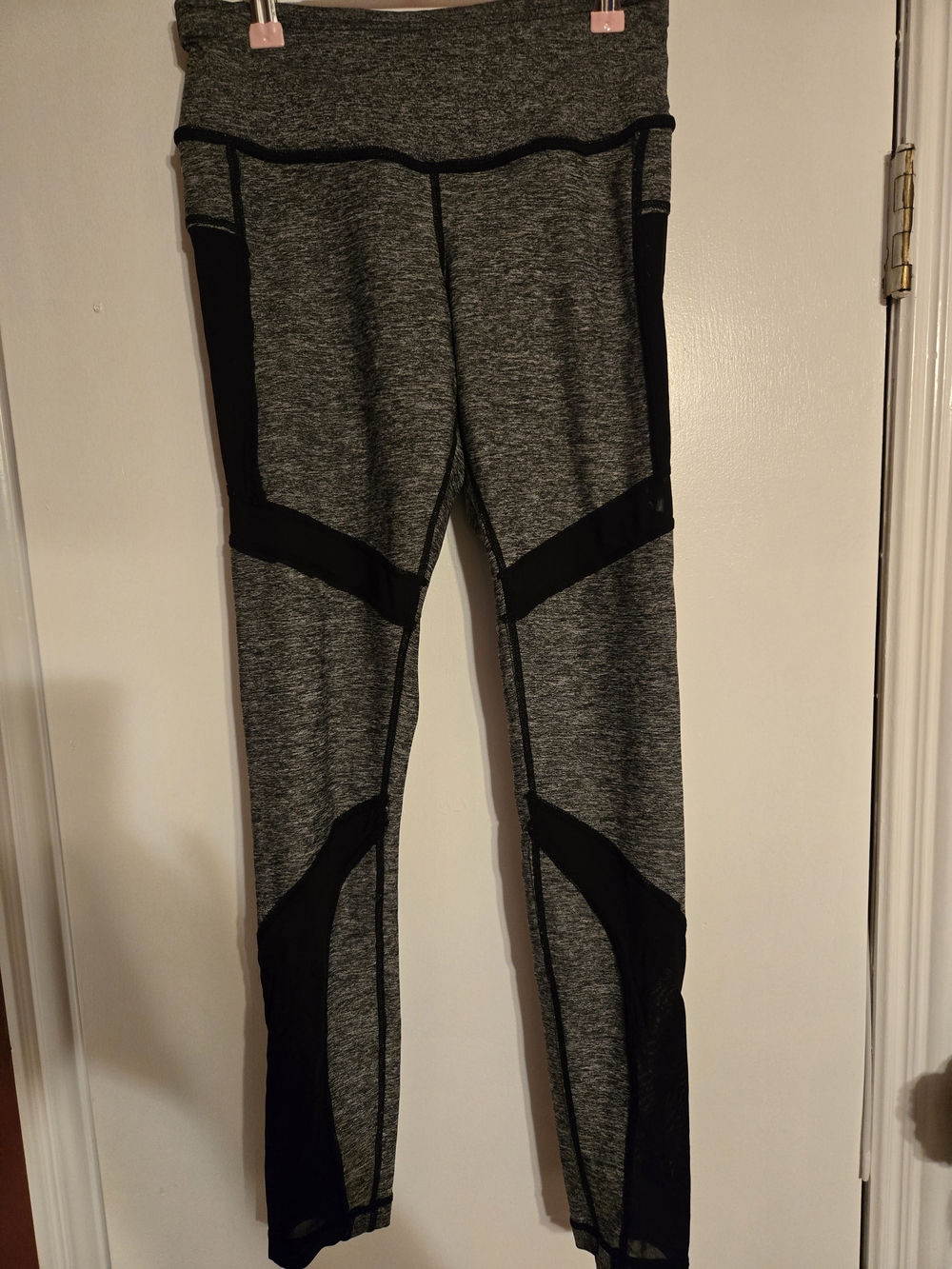 Kids Gray and Black Active Leggings